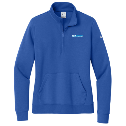 MEGlobal - Nike Ladies Club Fleece Sleeve Swoosh 1/2-Zip